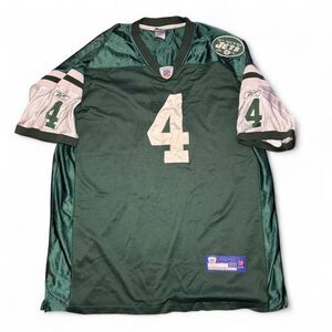 New York Jets 2008 #4 Brett Favre Authentic Vintage Reebok official jersey Sz 60